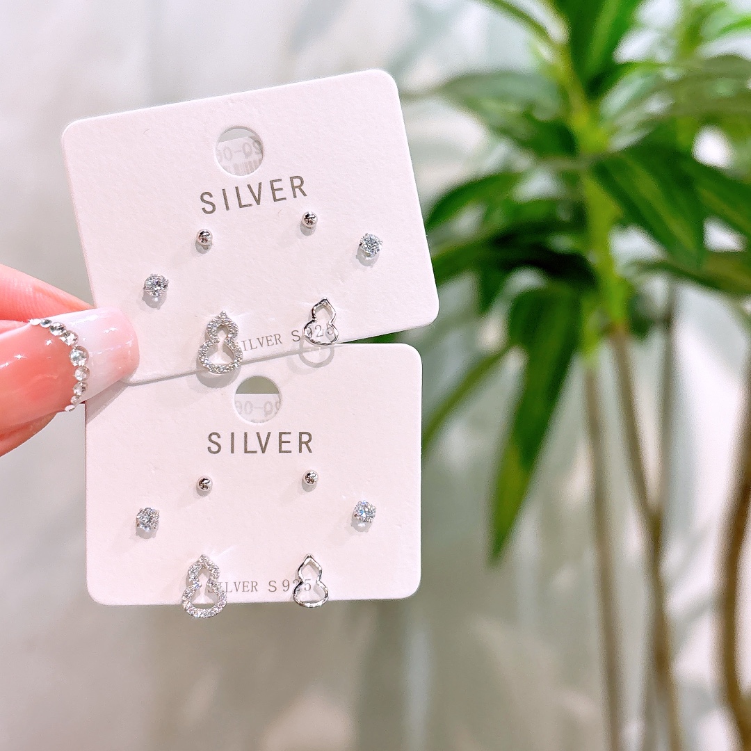 Fine Silver Earrings Playful Self-love Silver