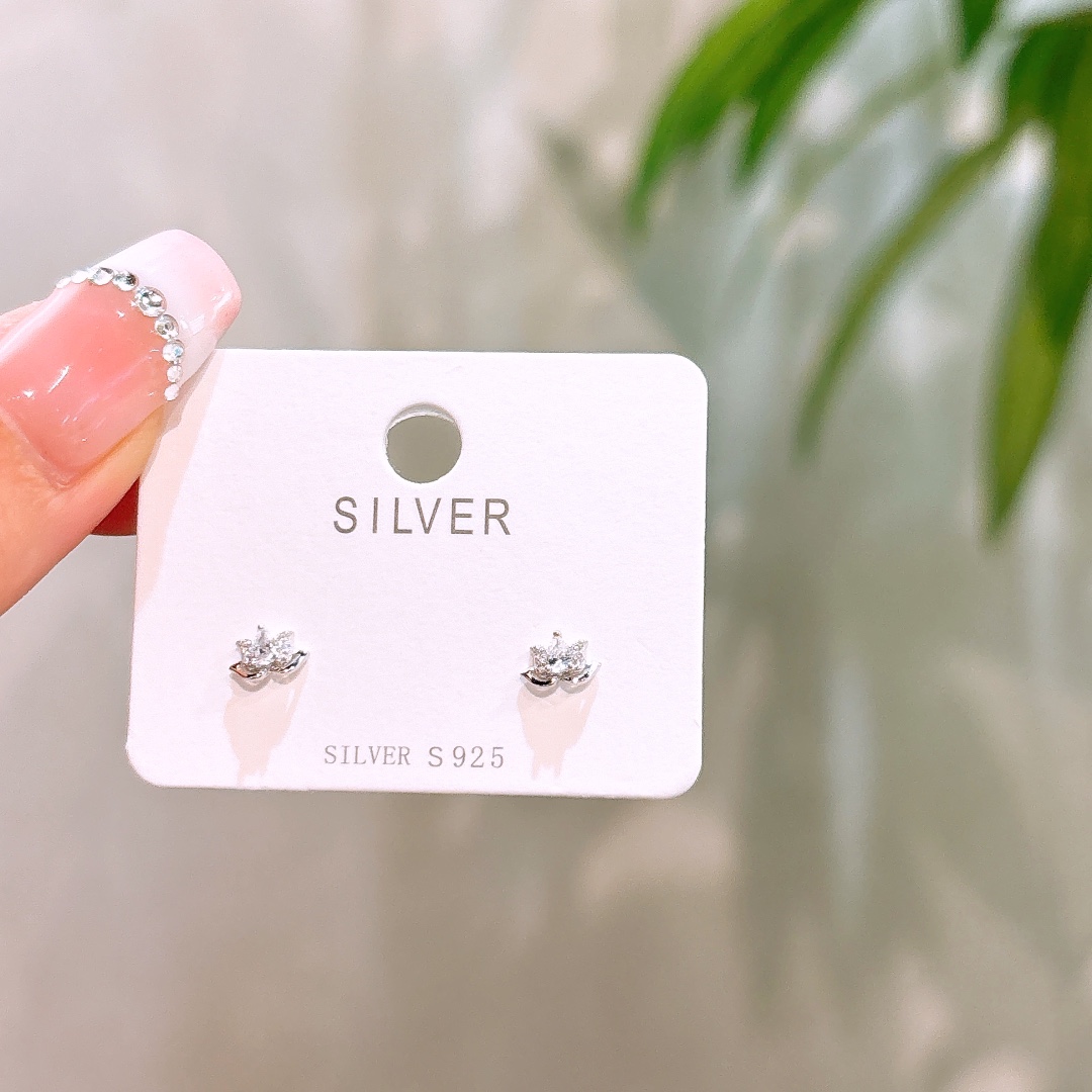 Low Allergy Silver Earrings Vintage Teacher's Day Silver