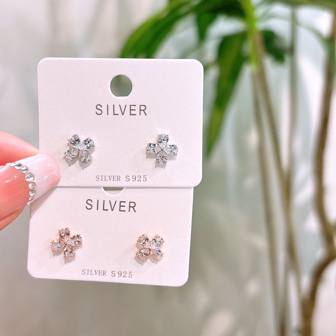 Solid Silver Earrings Girly Annual Party Gold