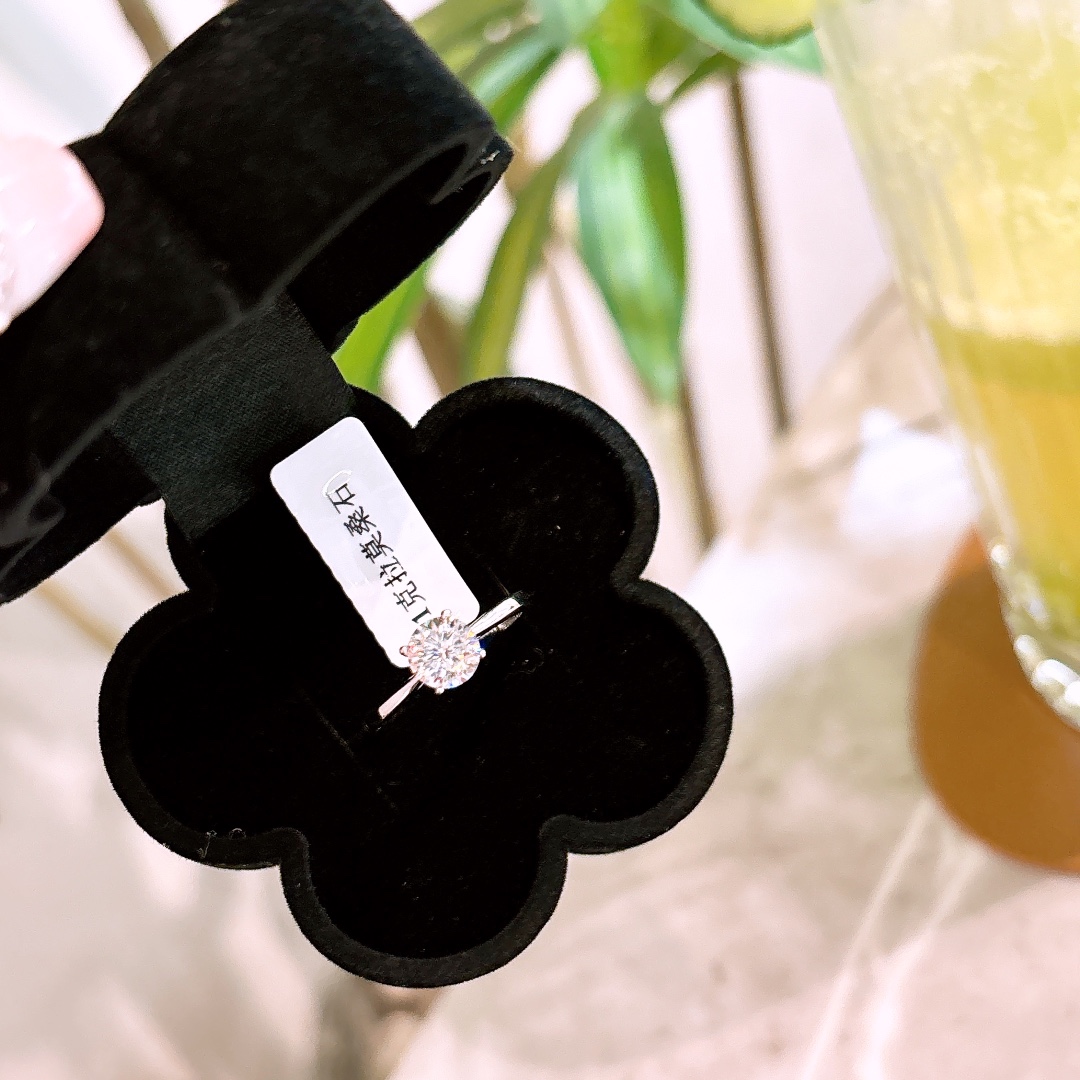 Fine Silver Moissanite Ring Ethereal Anniversary Silver