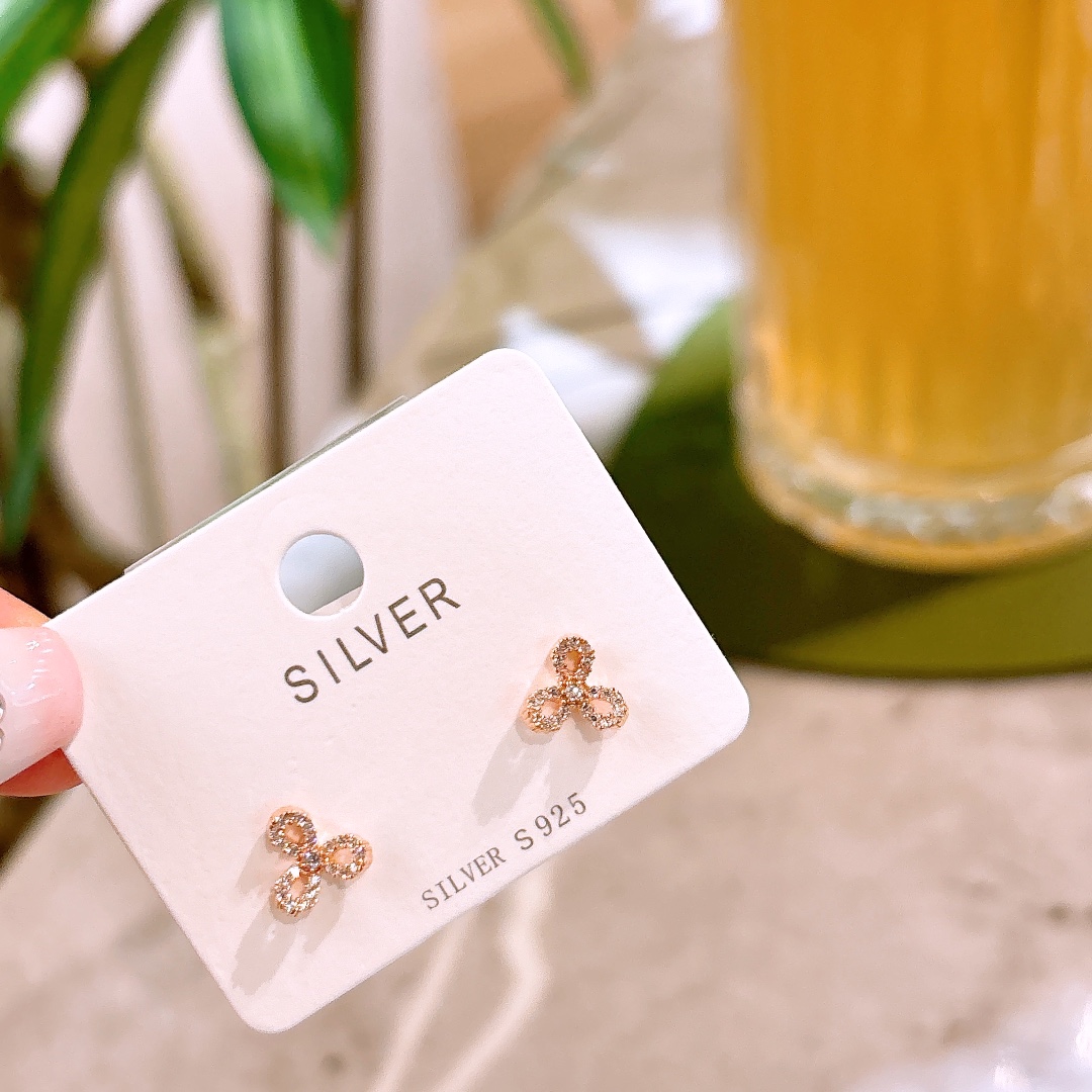 S925 Sterling Silver Earrings Minimalist Office Silver