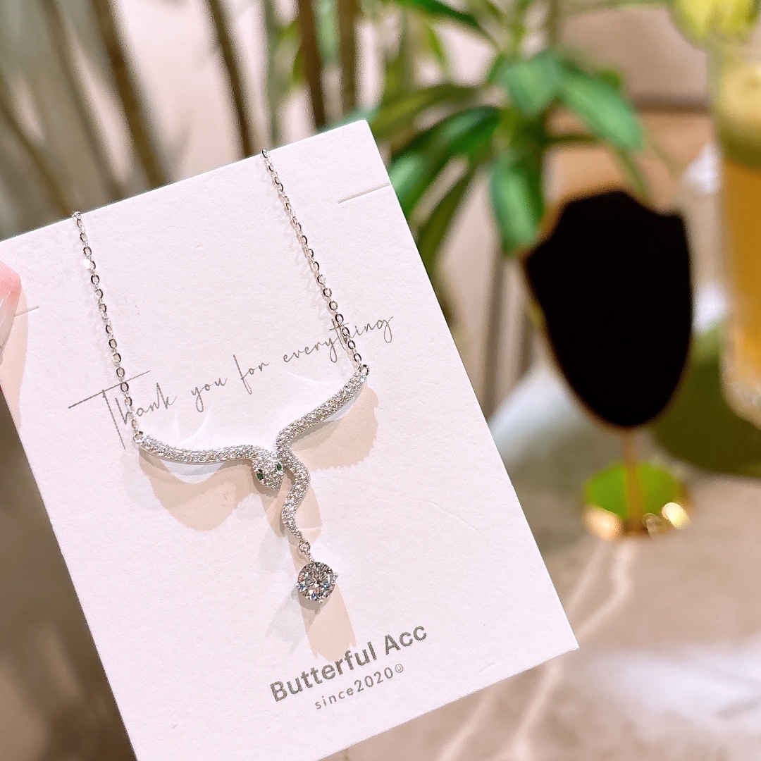 Massivsilber Moissanit Kette Vintage Geständnis Silber