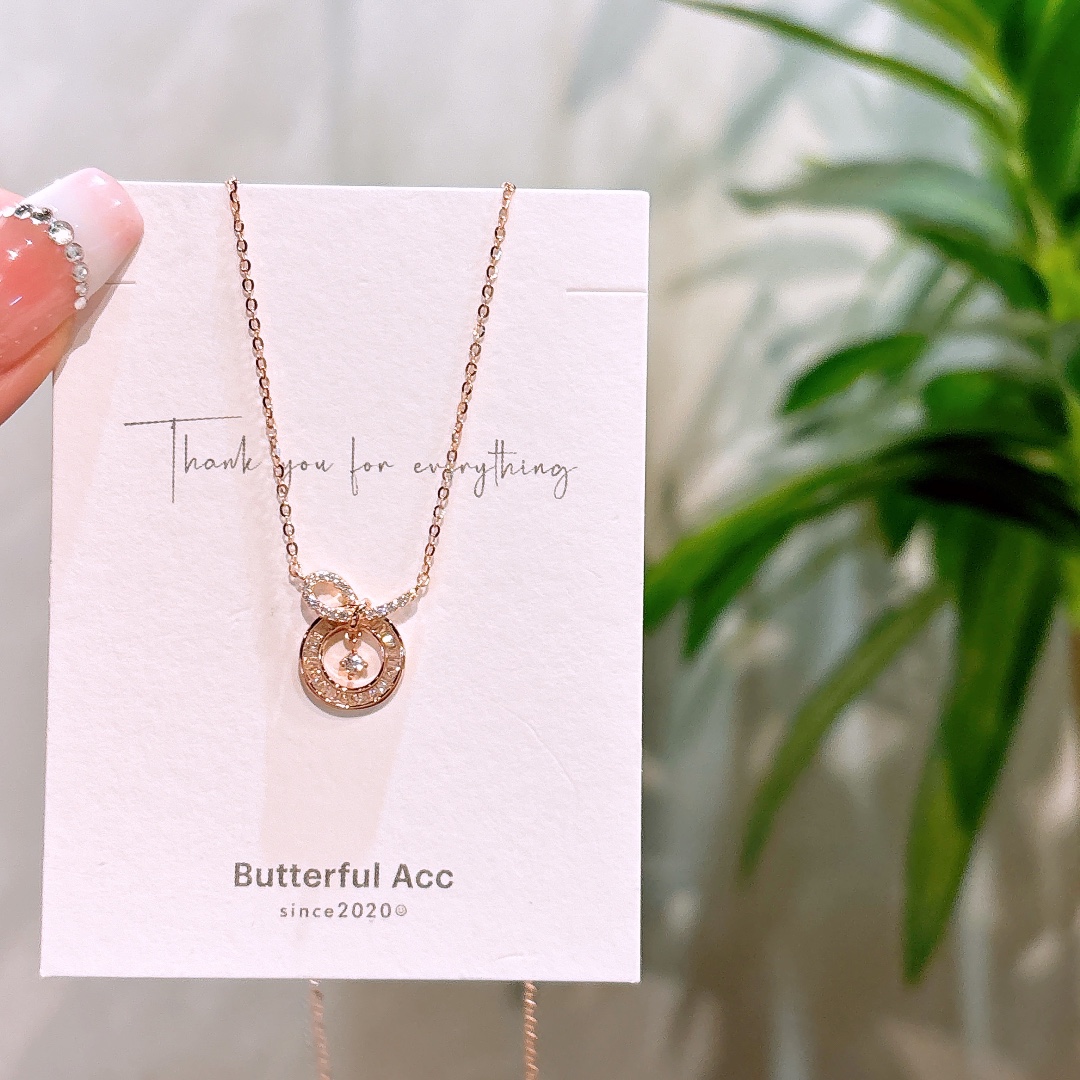 アーティスティック低アレルギー銀ネックレスゴールド 誕生日