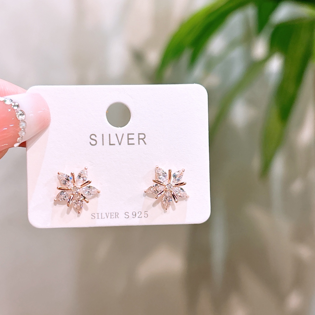 Solid Silver Earrings Playful Gift for Her Gold