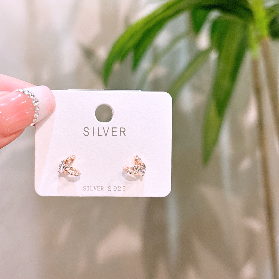 Solid Silver Earrings Soft Proposal Silver