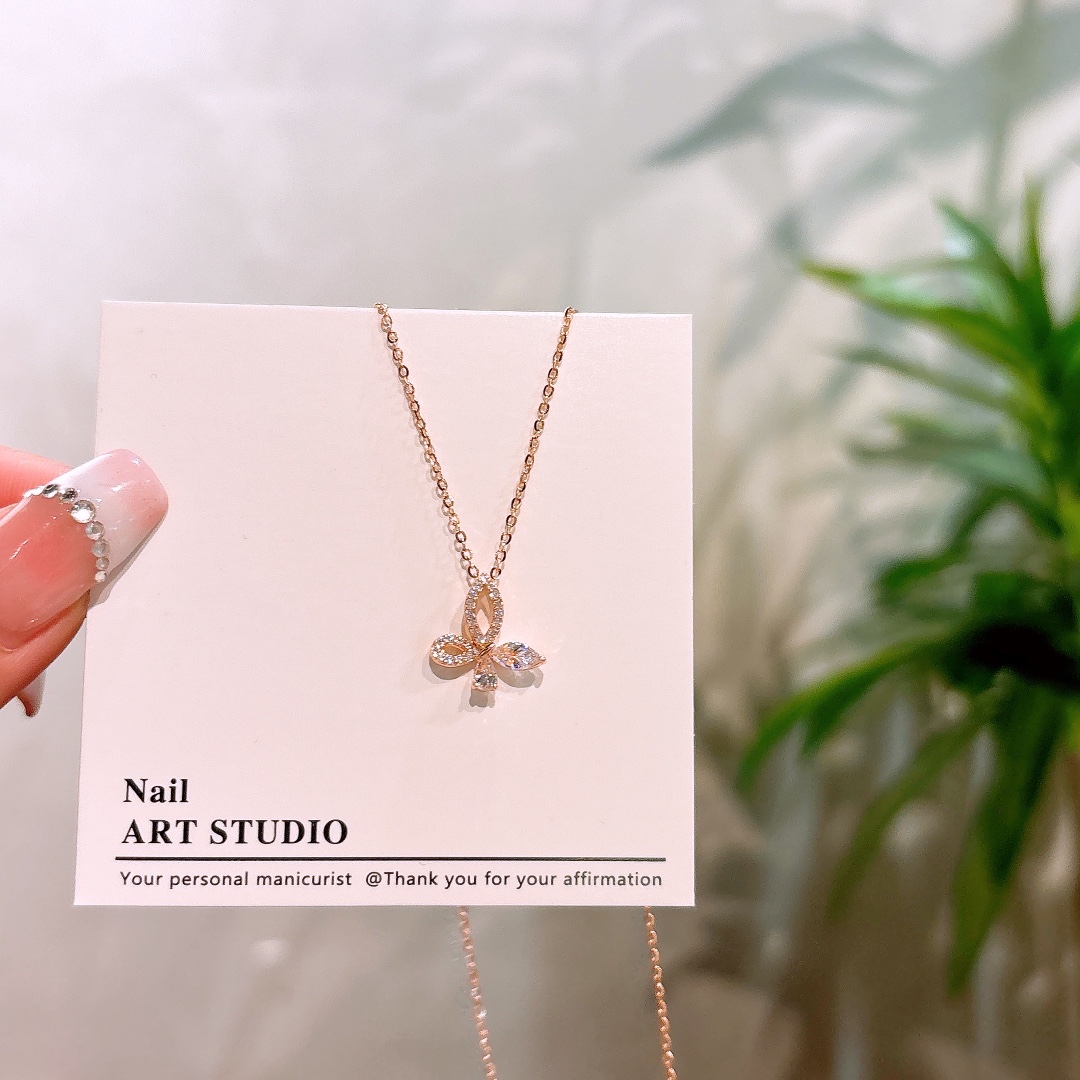 韓国風ファインシルバーネックレスシルバー 母の日