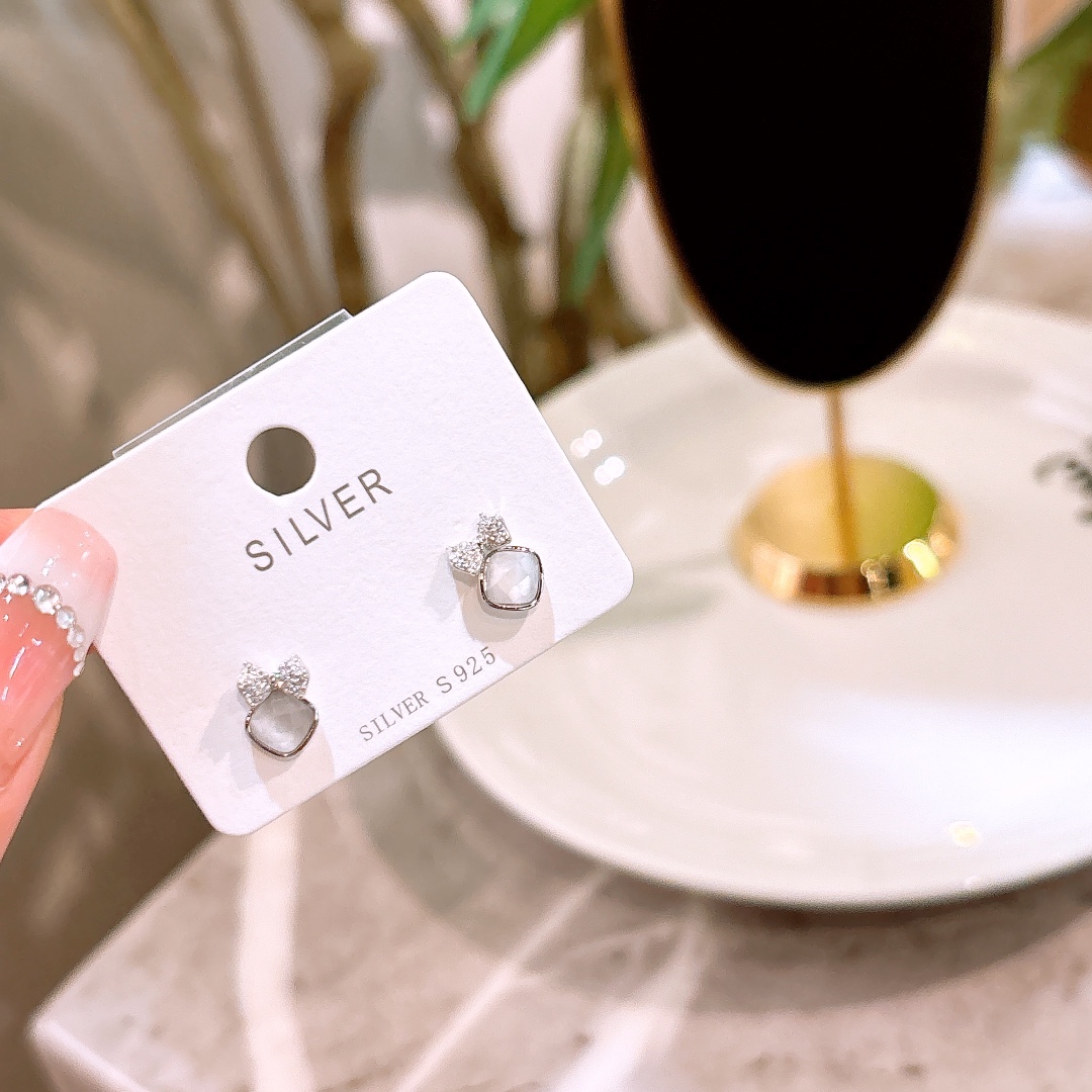 Feinsilber Ohrringe Intellektuell Standesamt Silber