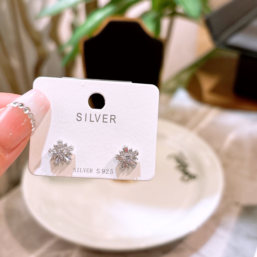 Allergiearmes Silber Ohrringe Romantisch Weihnachten Silber