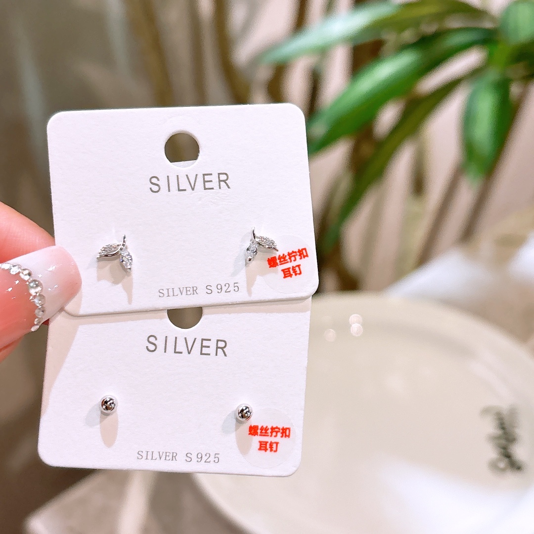 Low Allergy Silver Earrings Ins Style Teacher's Day Gold