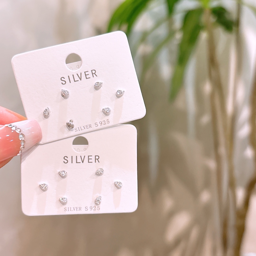 Massivsilber Ohrringe Sanft Hochzeit Silber