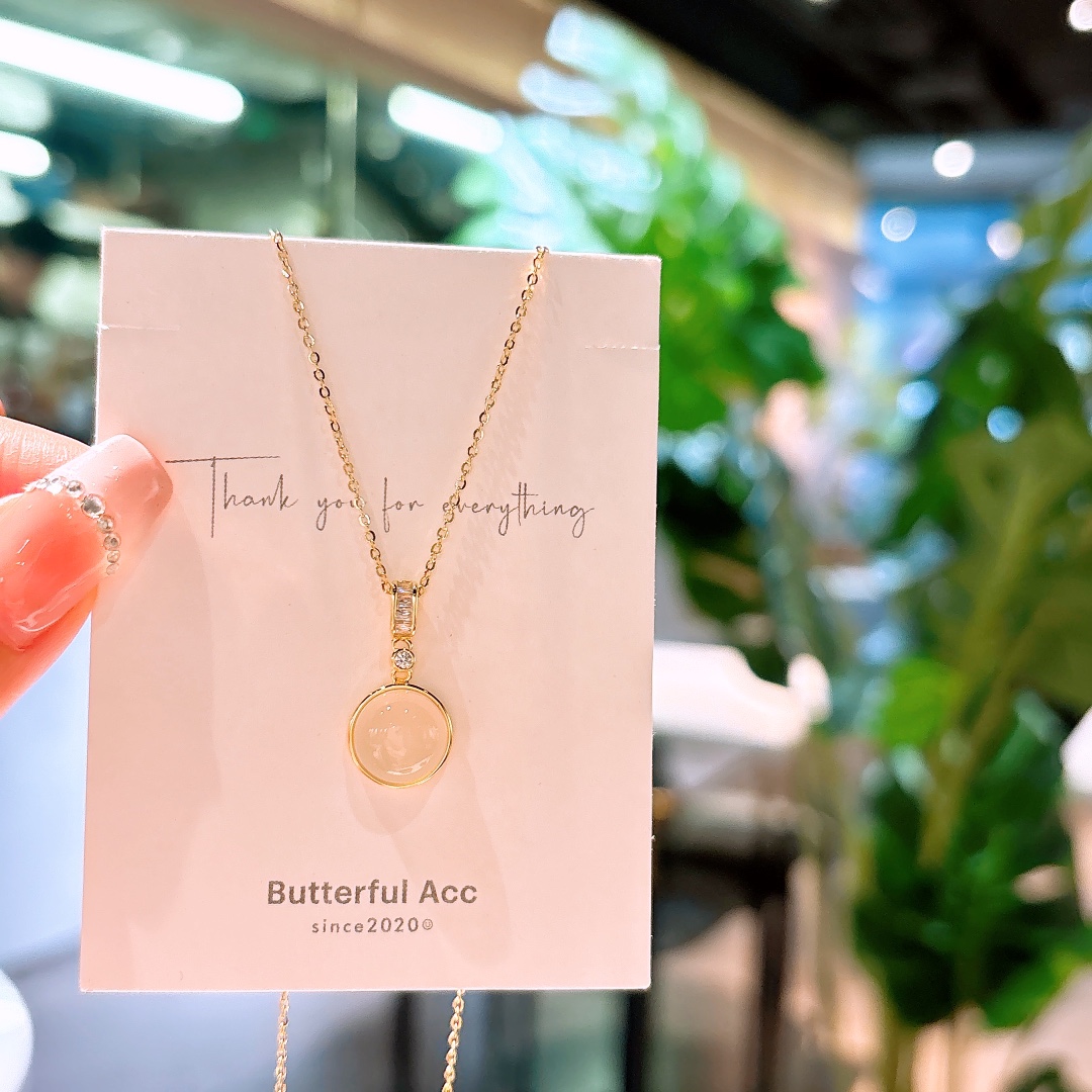 Massivsilber Kette Koreanischer Stil Lehrertag Gold