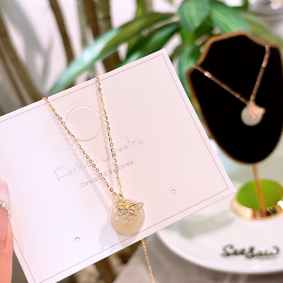 Solid Silver Necklace Cute New Year Silver