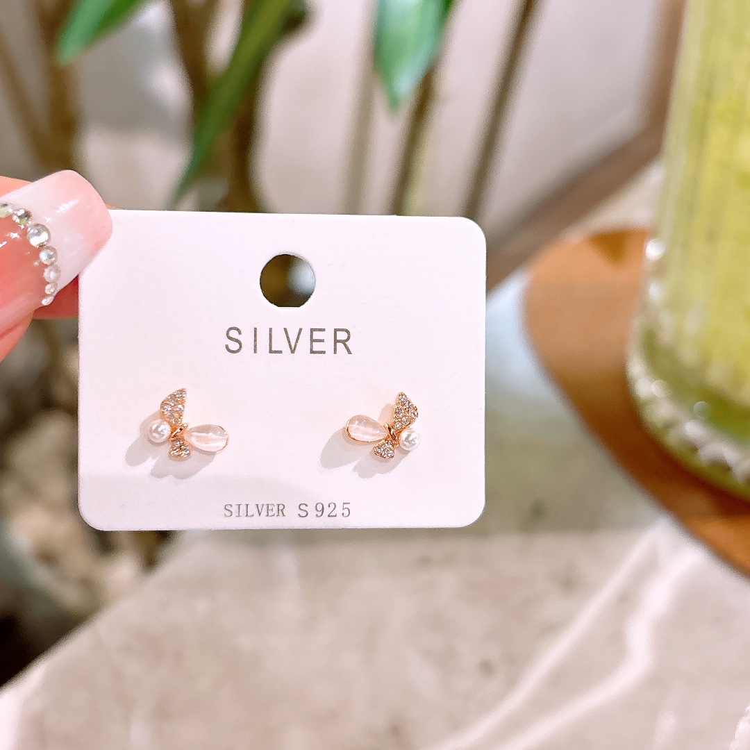 Nickel Free Silver Earrings Fashion Travel Gold