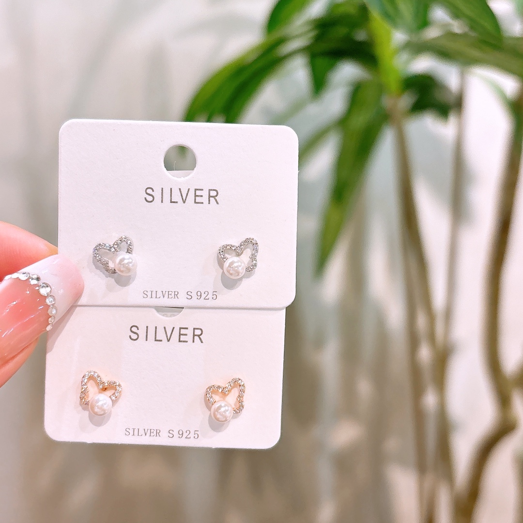 Fine Silver Earrings Chic Banquet Silver