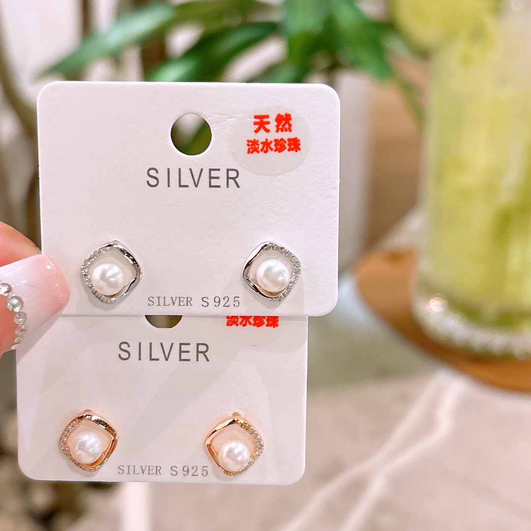 Fine Silver Earrings Vintage Teacher's Day Gold