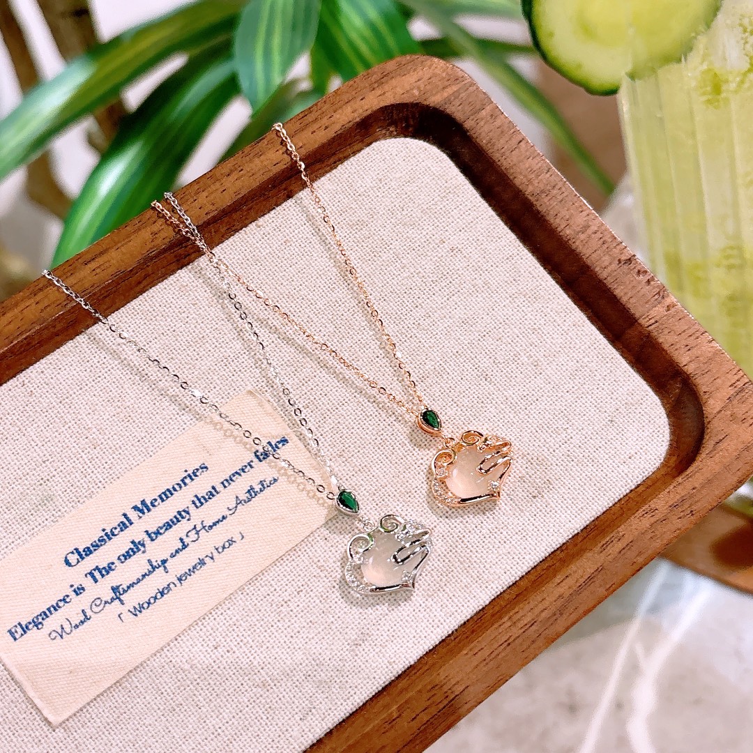 清純高品質シルバーネックレスゴールド パーティー