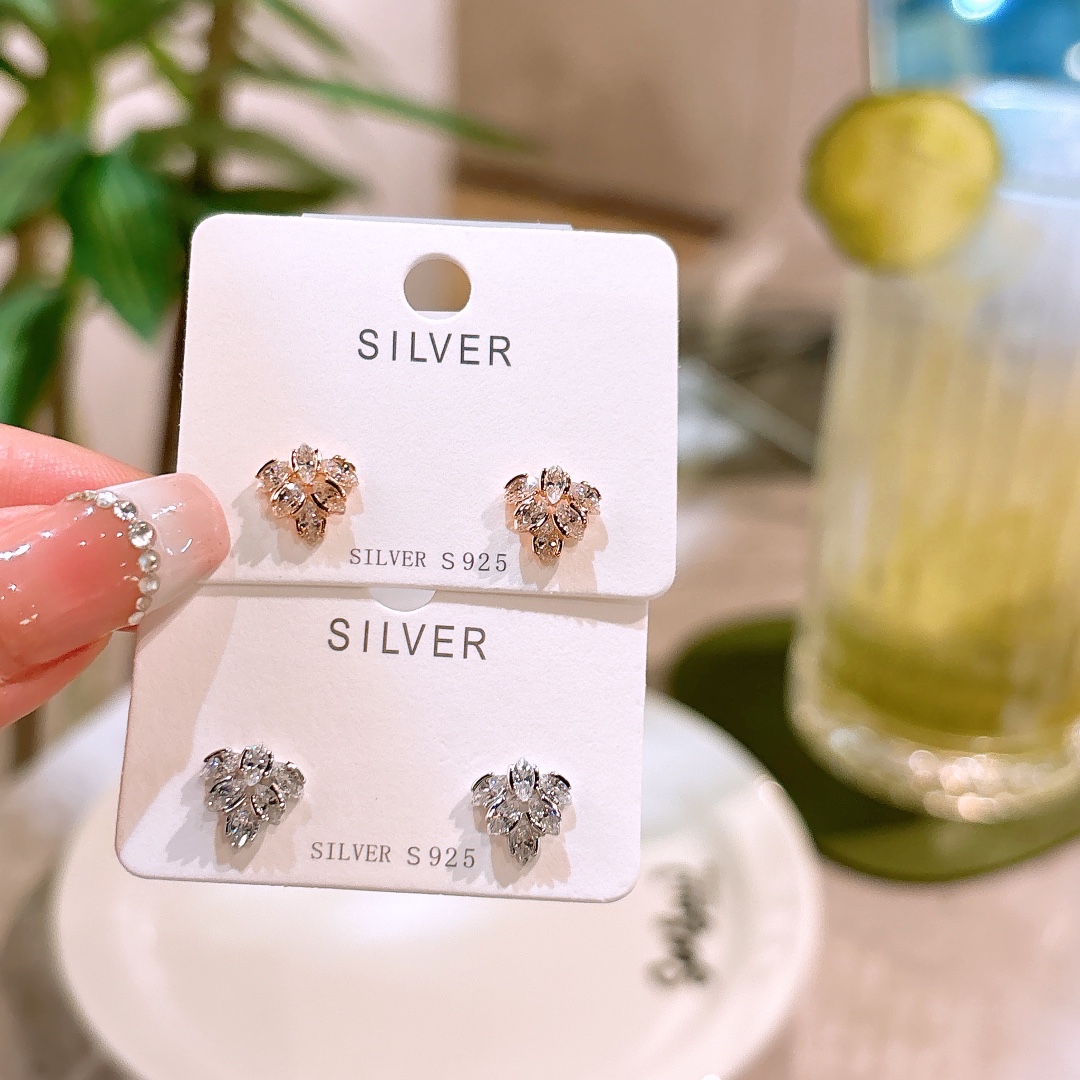 Nickel Free Silver Earrings Premium Banquet Gold