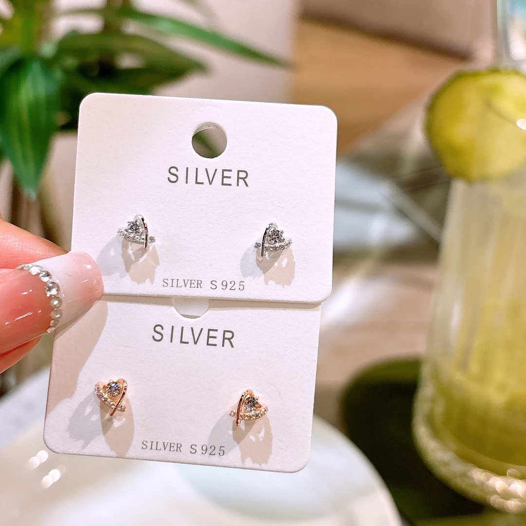 Fine Silver Earrings Intellectual Wedding Favor Silver