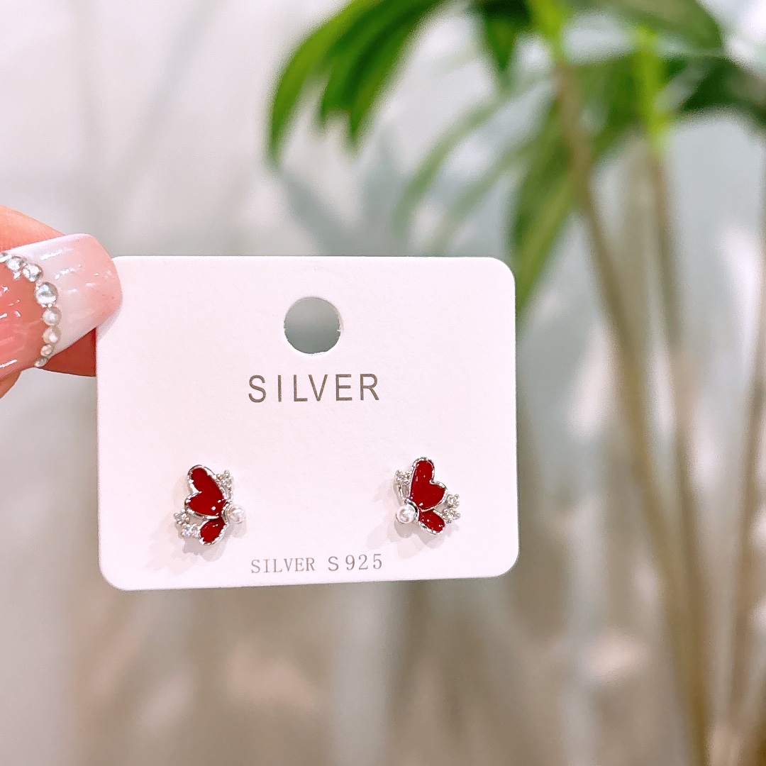 High Polish Silver Earrings French Office Gold