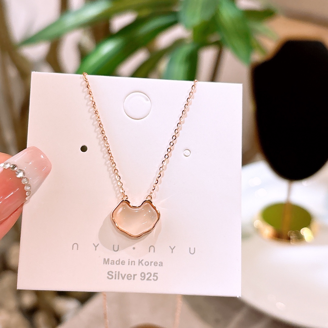 S925 Sterling Silver Necklace Playful Birthday Silver