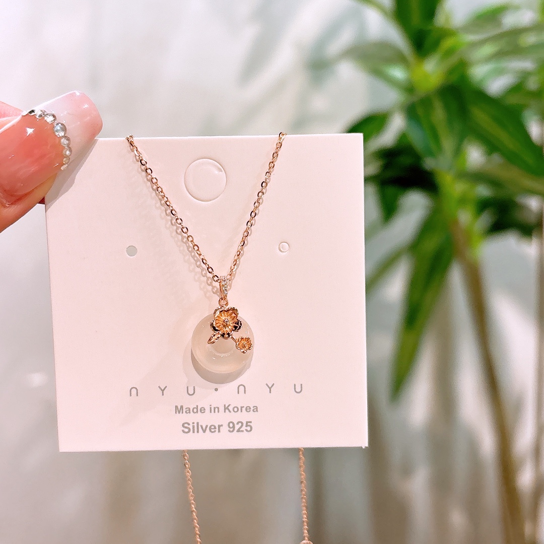 Fine Silver Necklace Forest Mother's Day Gold