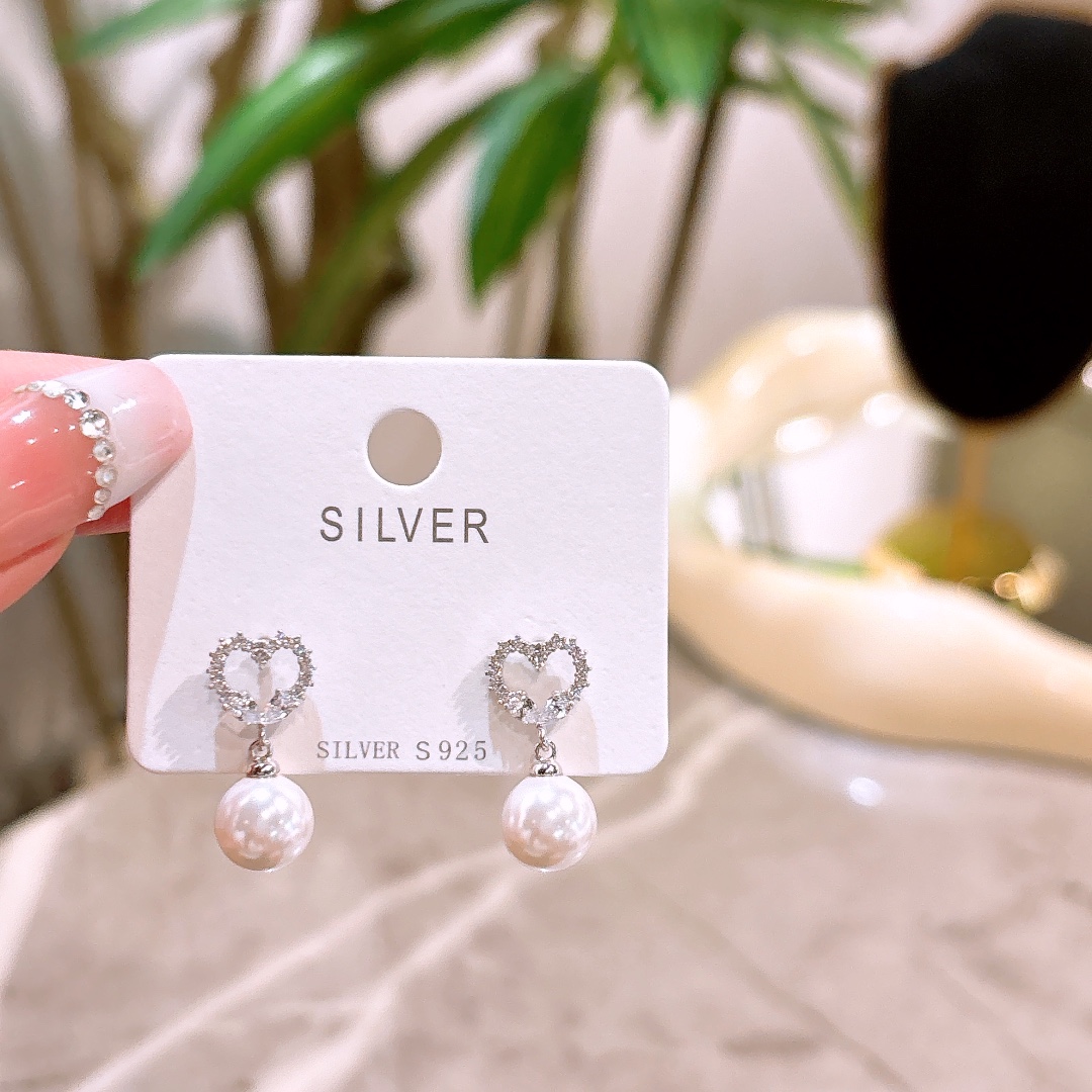 High Polish Silver Earrings Fashion Spring Festival Silver