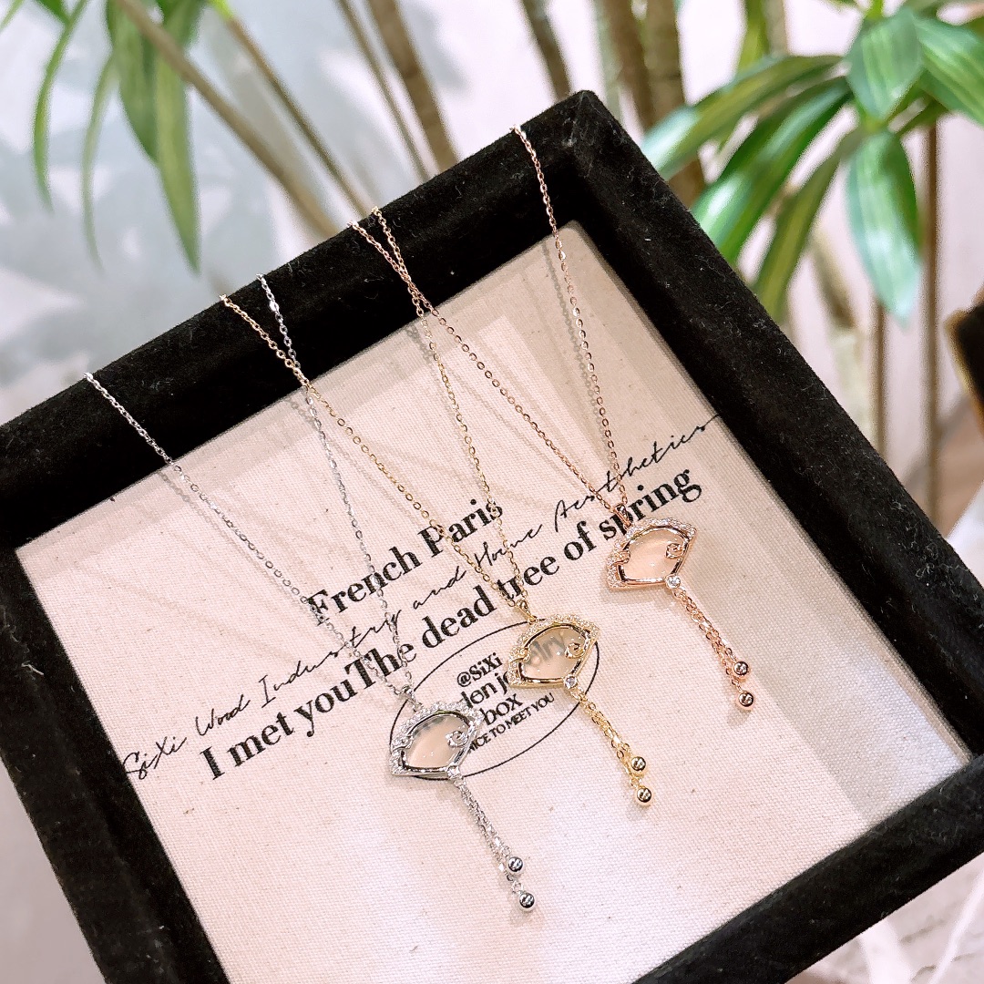 925 Silver Necklace Elegant Wedding Favor Gold