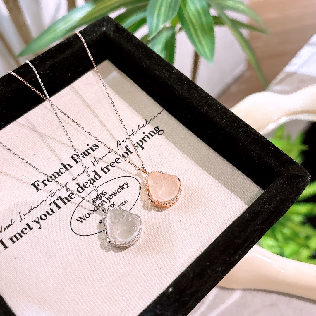 Low Allergy Silver Necklace Intellectual Gift for Her Silver