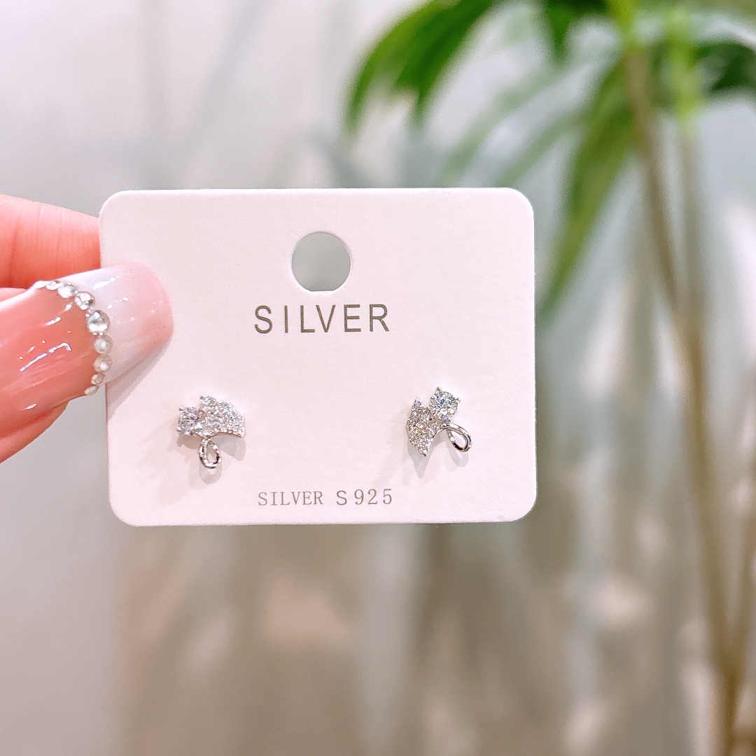 S925 Sterling Silver Earrings Chic Proposal Gold