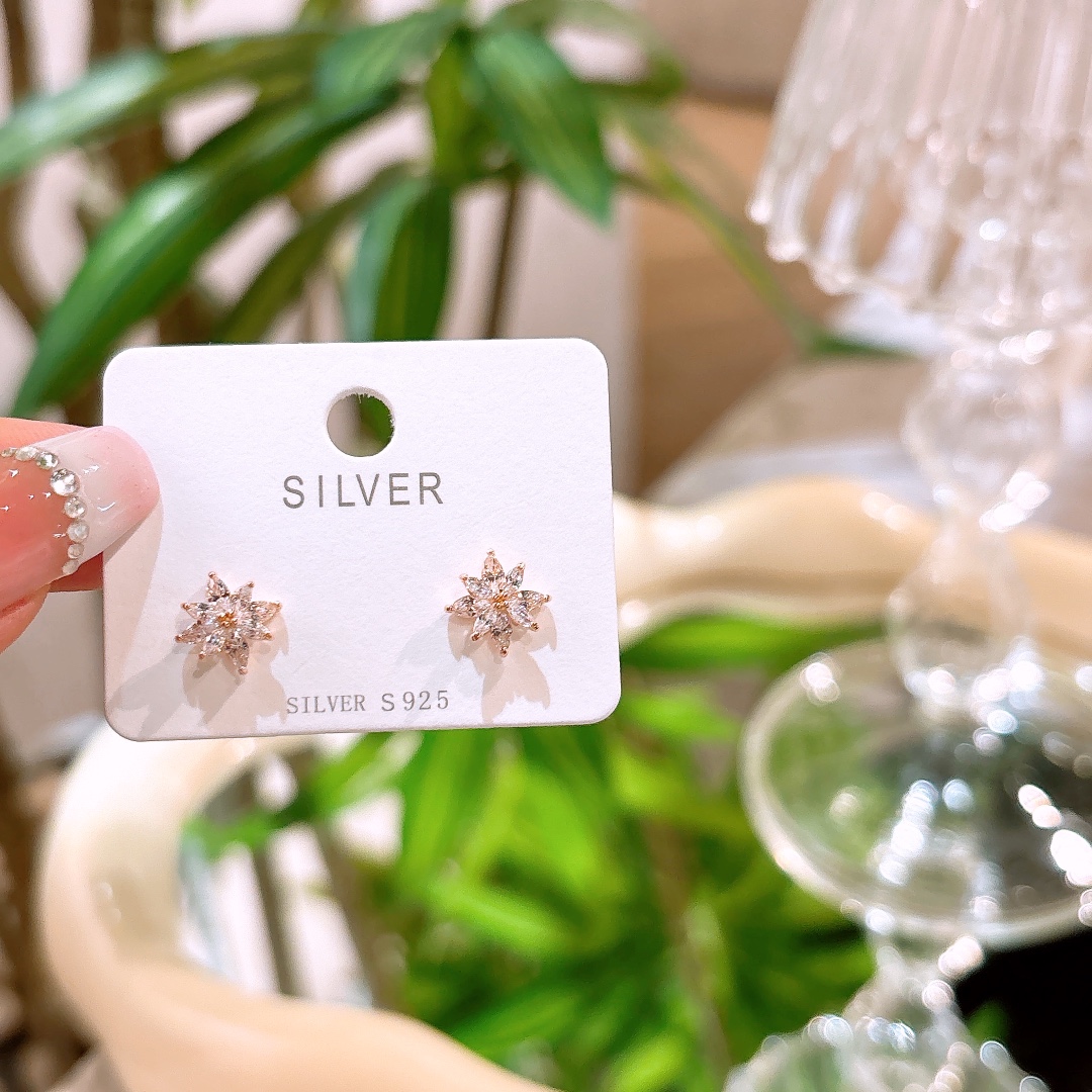 Fine Silver Earrings Vintage Gift for Her Gold