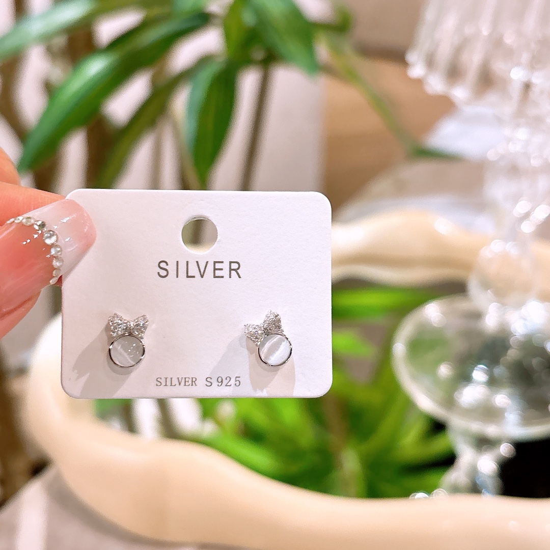 High Polish Silver Earrings Sweet & Cool Teacher's Day Gold