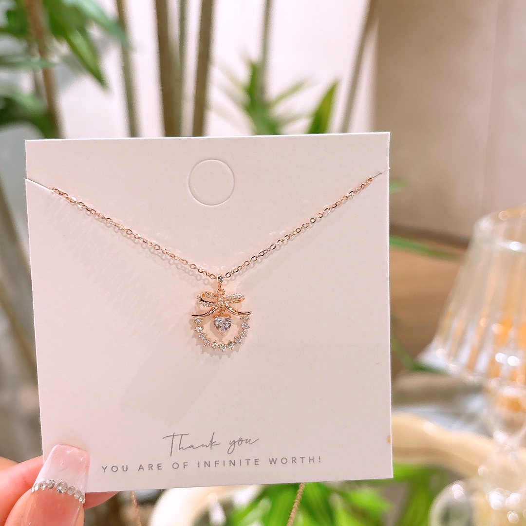 Solid Silver Necklace Minimalist Valentine's Day Silver