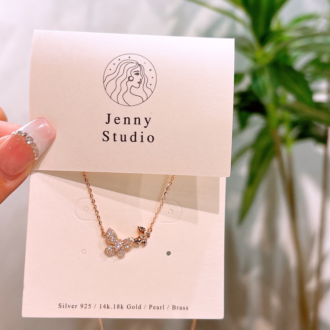 S925 Sterling Silver Necklace Dainty Birthday Silver