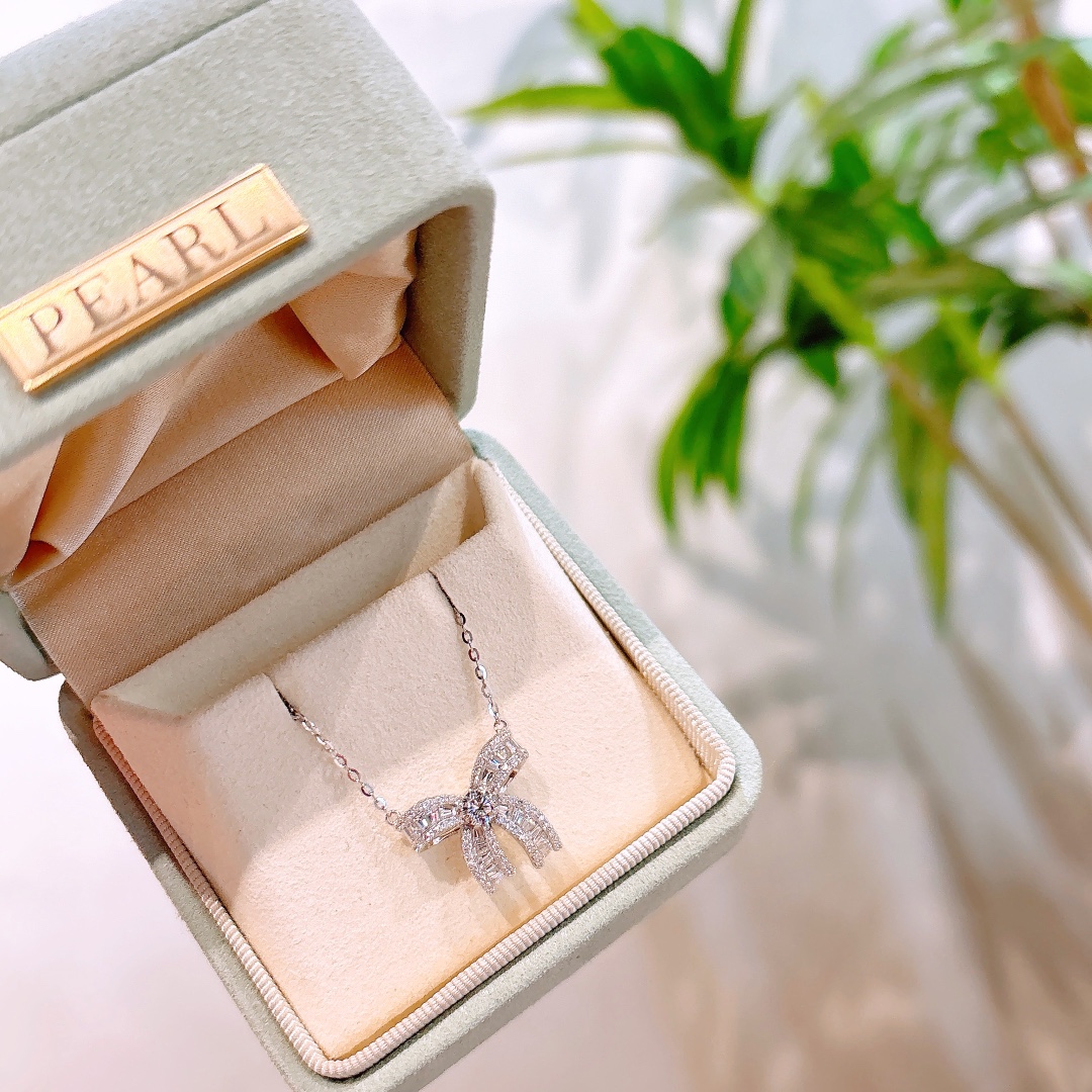 S925 Sterlingsilber Moissanit Kette Wald Geburtstag Silber