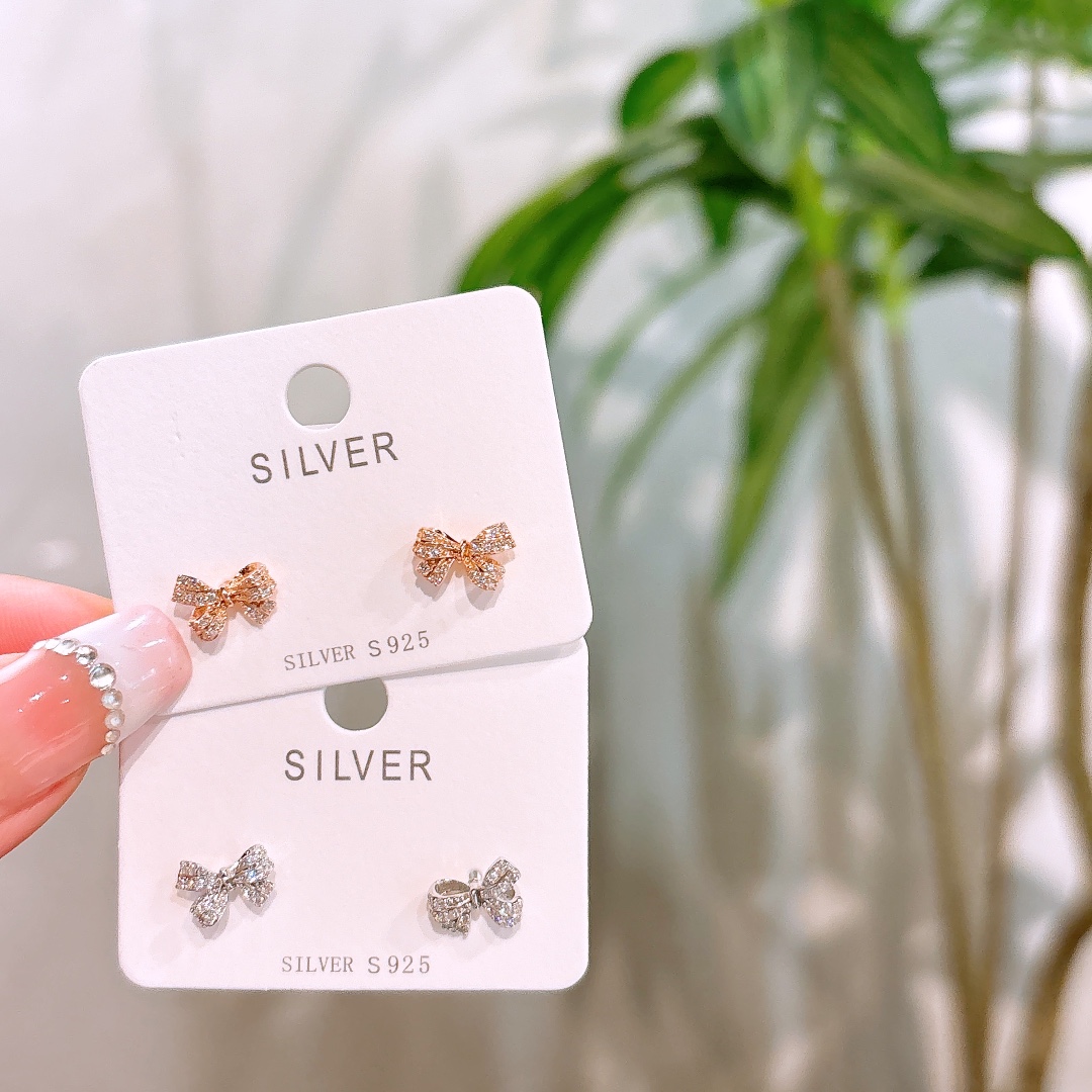 925 Silver Earrings Lively Party Silver