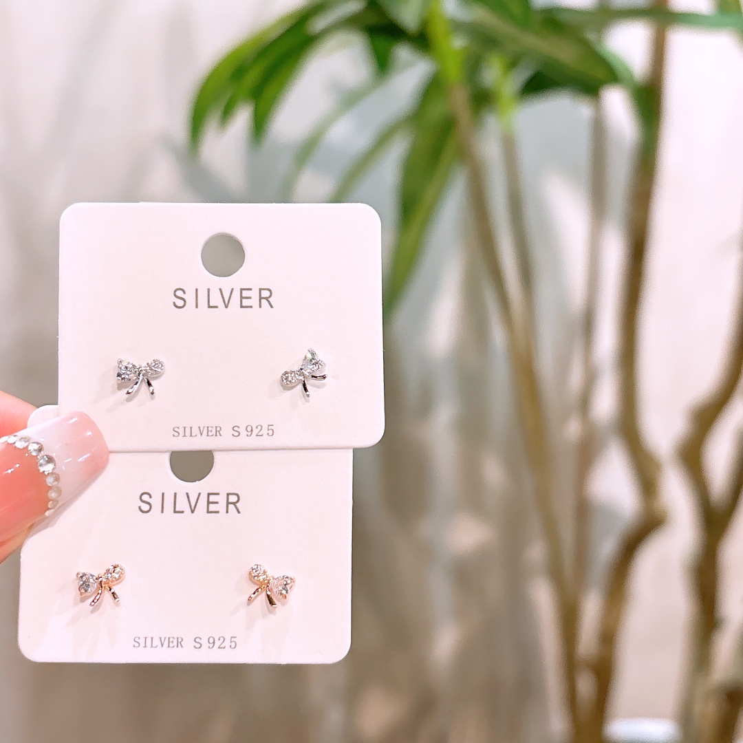 High Polish Silver Earrings Intellectual Gift for Her Gold