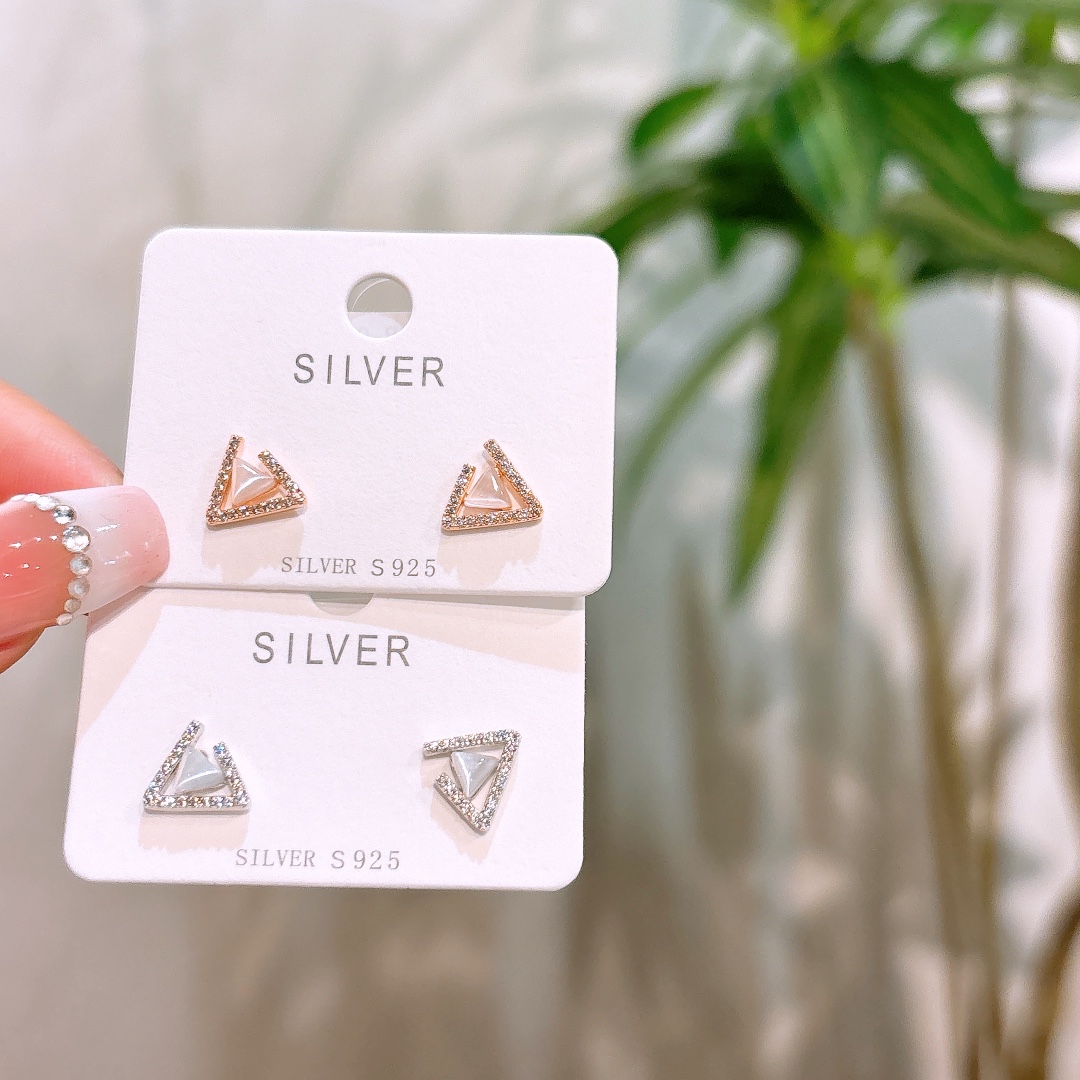 S925 Sterling Silver Earrings Cute Spring Festival Silver