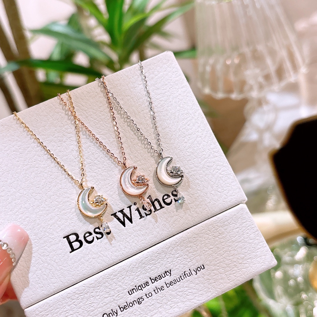 Hypoallergenic Silver Necklace Ins Style Wedding Silver