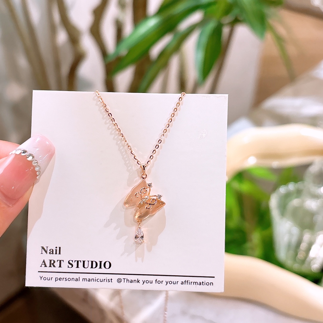 S925 Sterling Silver Necklace Forest Mother's Birthday Gold