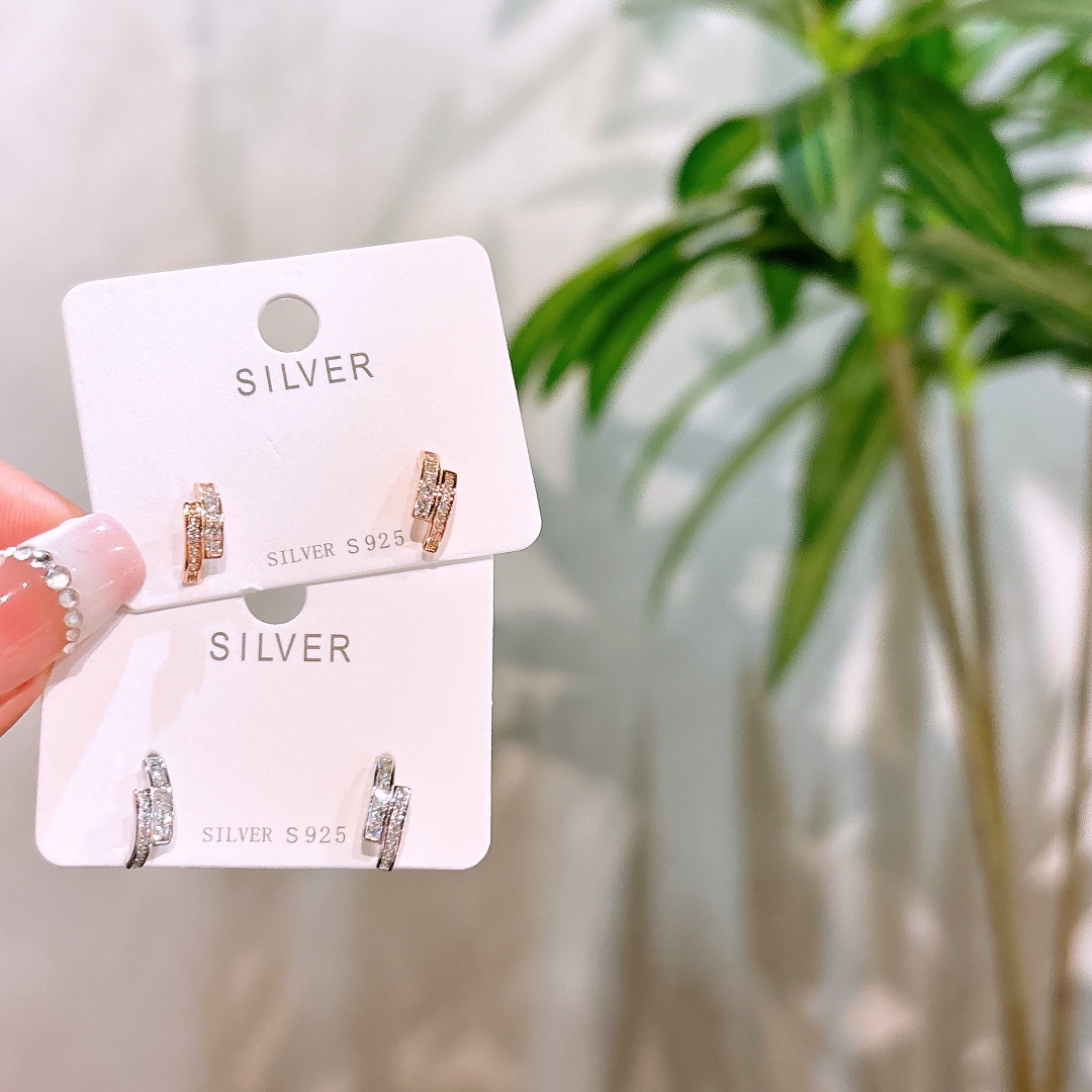 High Polish Silver Earrings Romantic Teacher's Day Silver