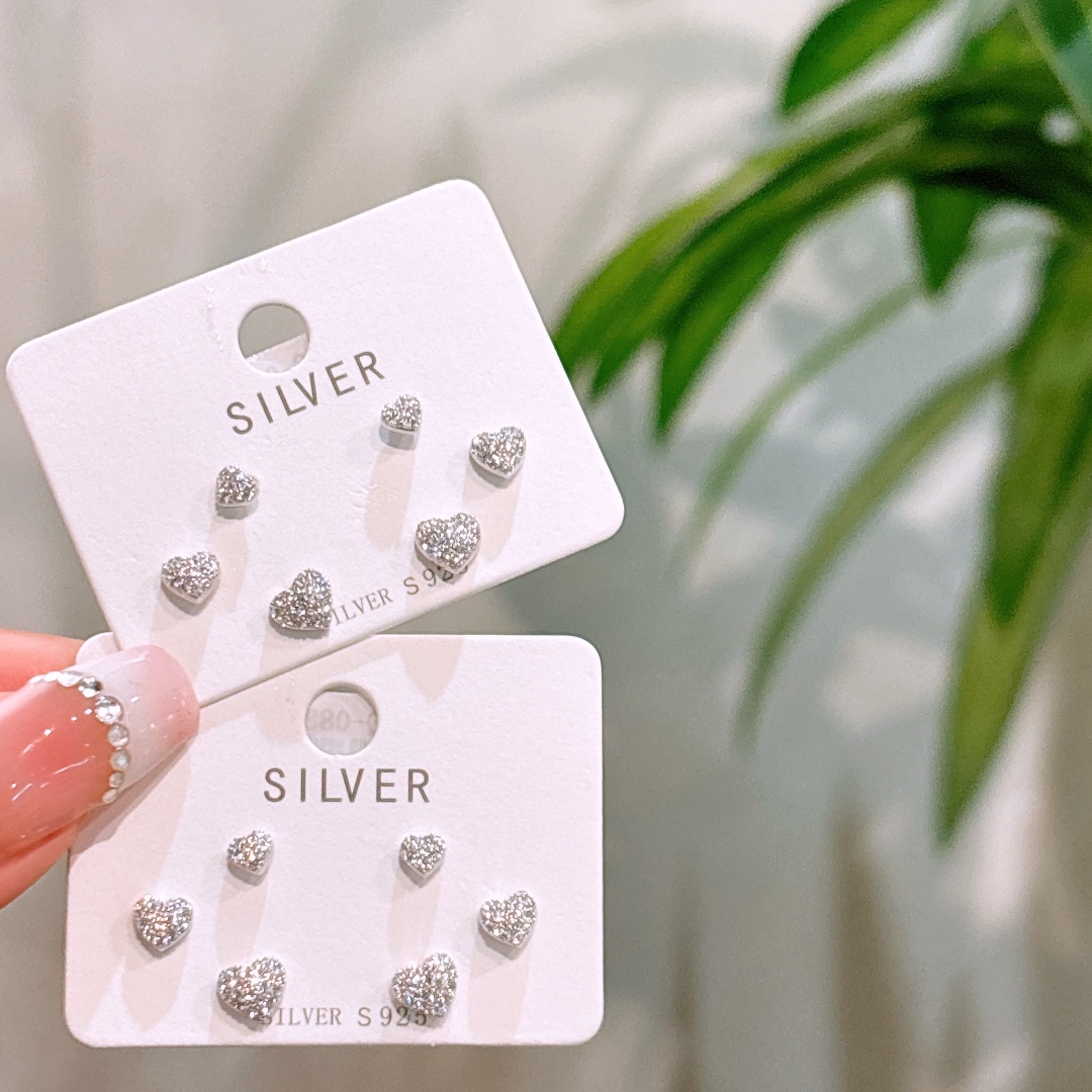 Solid Silver Earrings Vintage Self-love Gold