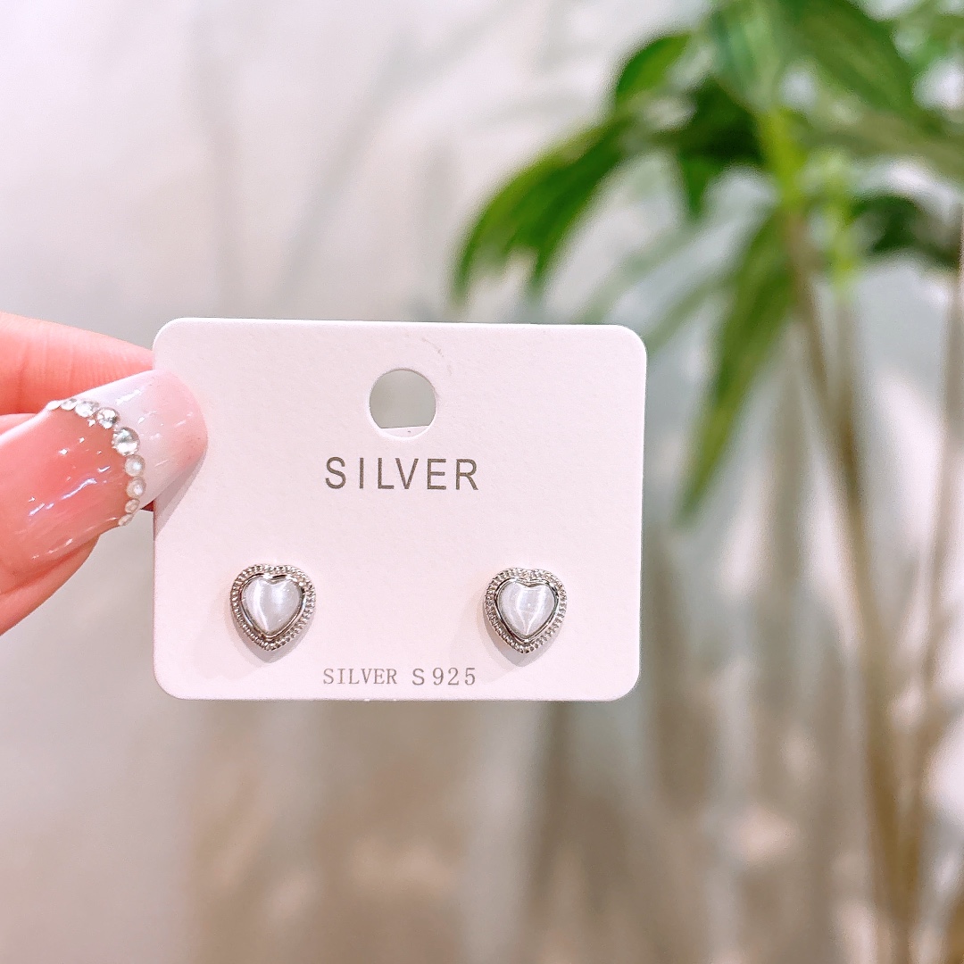 Solid Silver Earrings Elegant Bestie Gift Gold