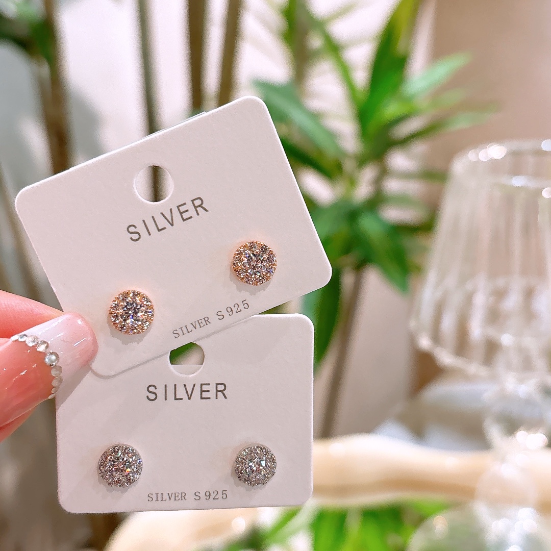 ガーリーS925スターリングシルバーイヤリングシルバー プロポーズ