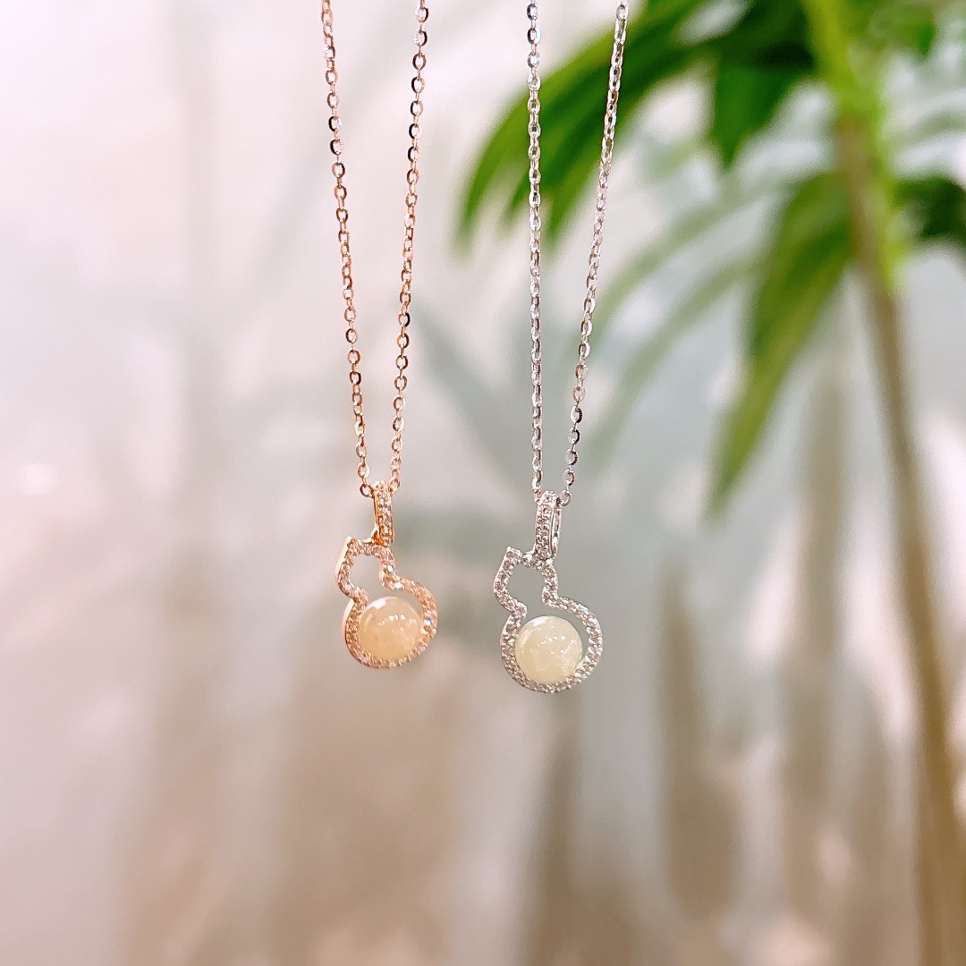 Solid Silver Hetian Jade Necklace Ultra Minimal Everyday Wear Silver