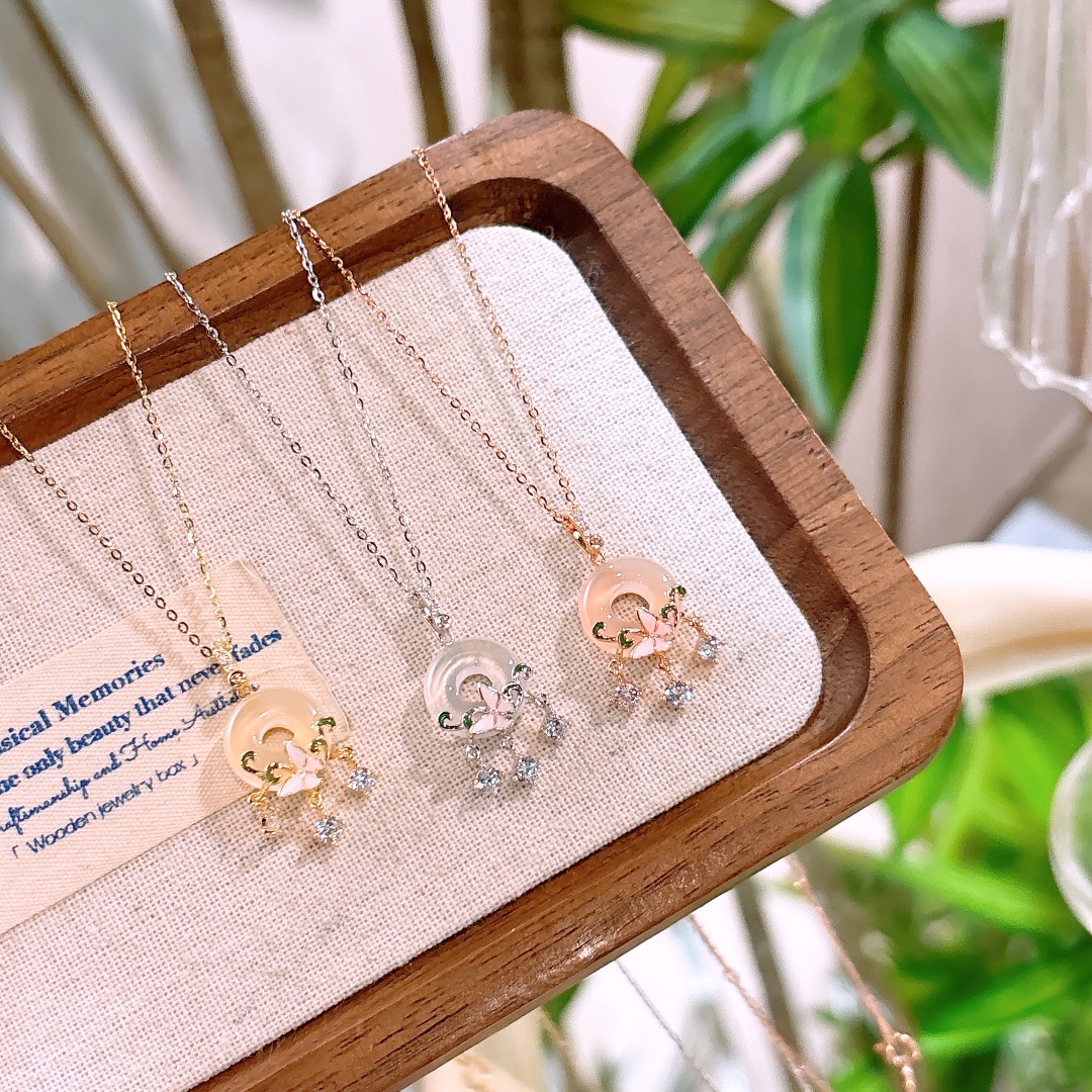 Nickel Free Silver Necklace Korean Style Graduation Silver