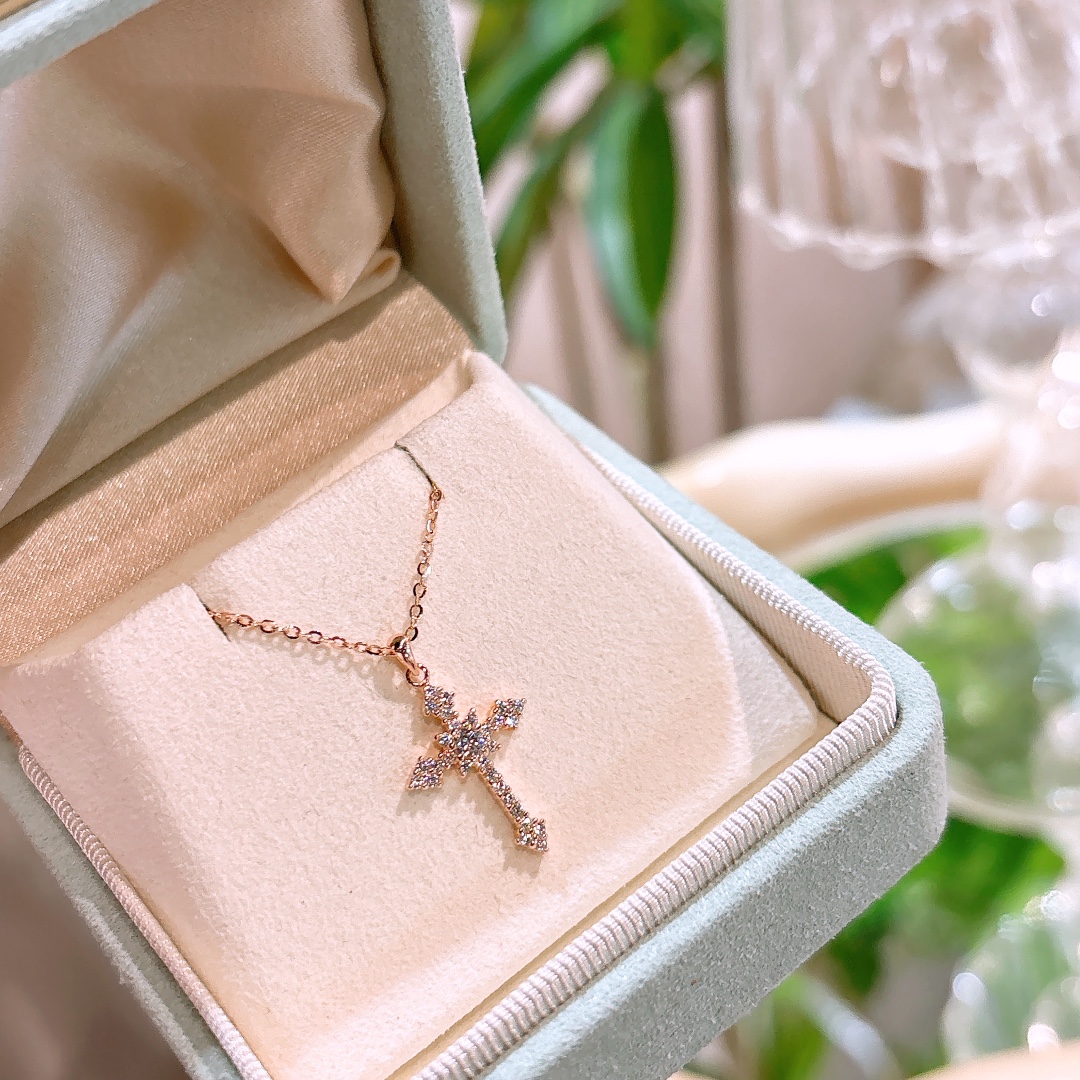 ガーリー純銀ネックレスゴールド プロポーズ