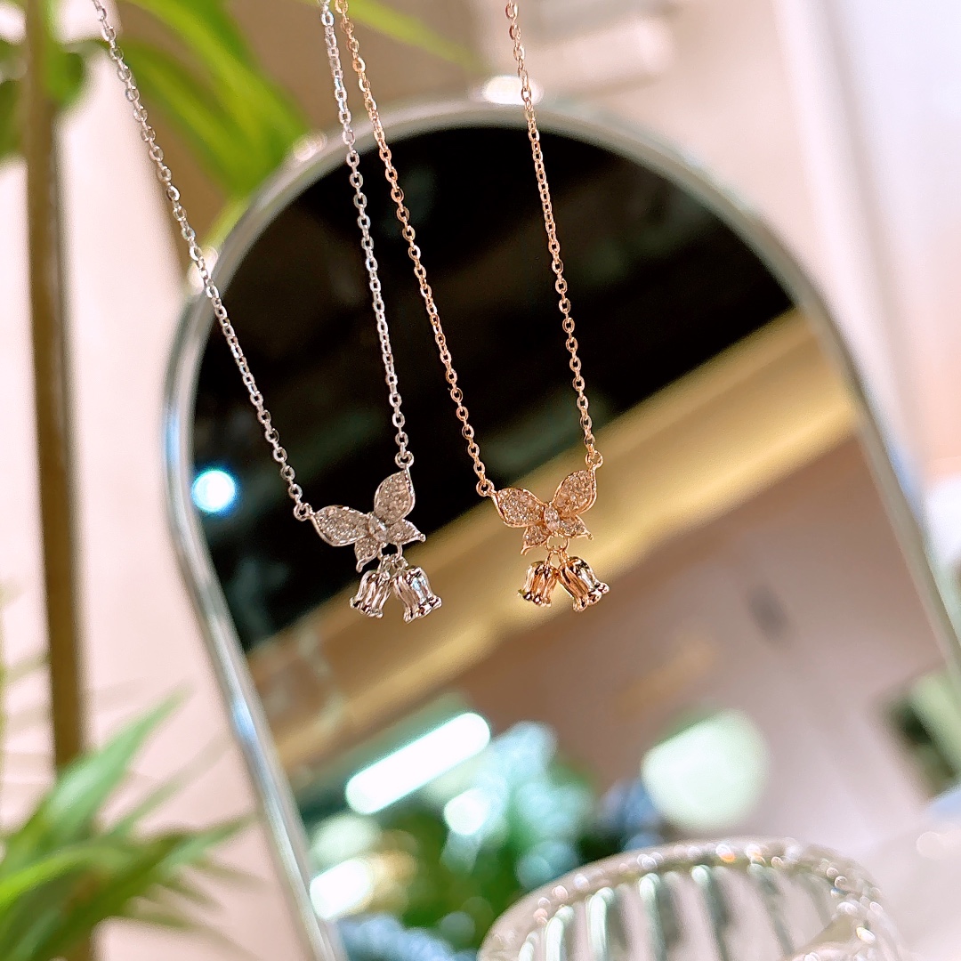 Low Allergy Silver Necklace Fresh Gift for Her Gold