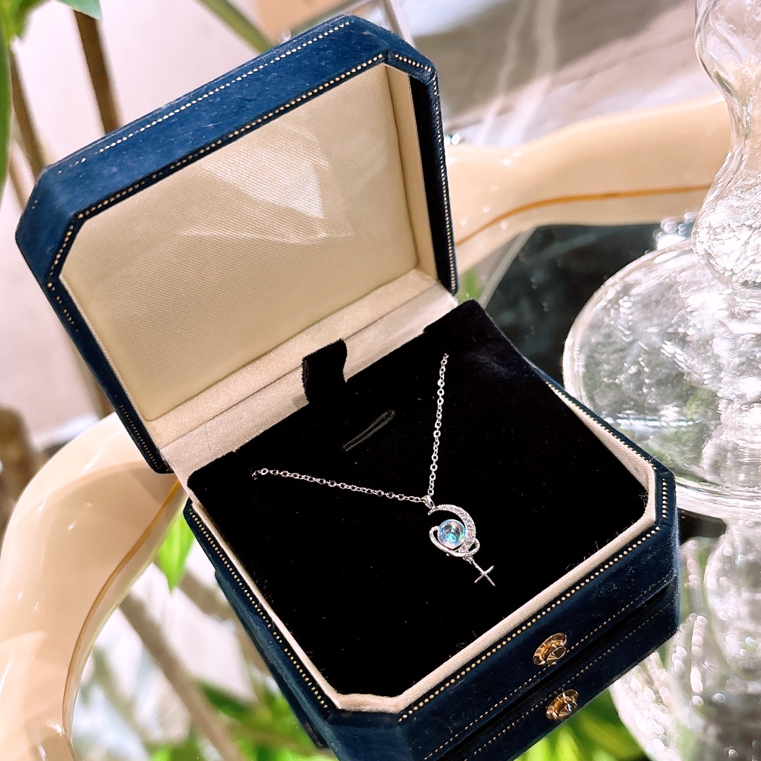 ロマンチックアレルギー対応シルバーネックレスゴールド 先生の日