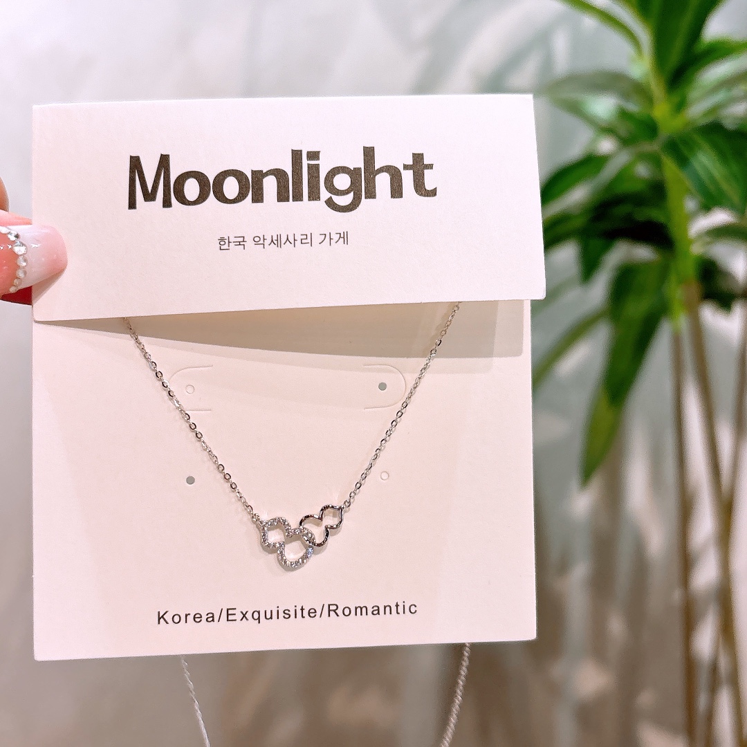 Solid Silver Necklace Soft Mother's Day Gold