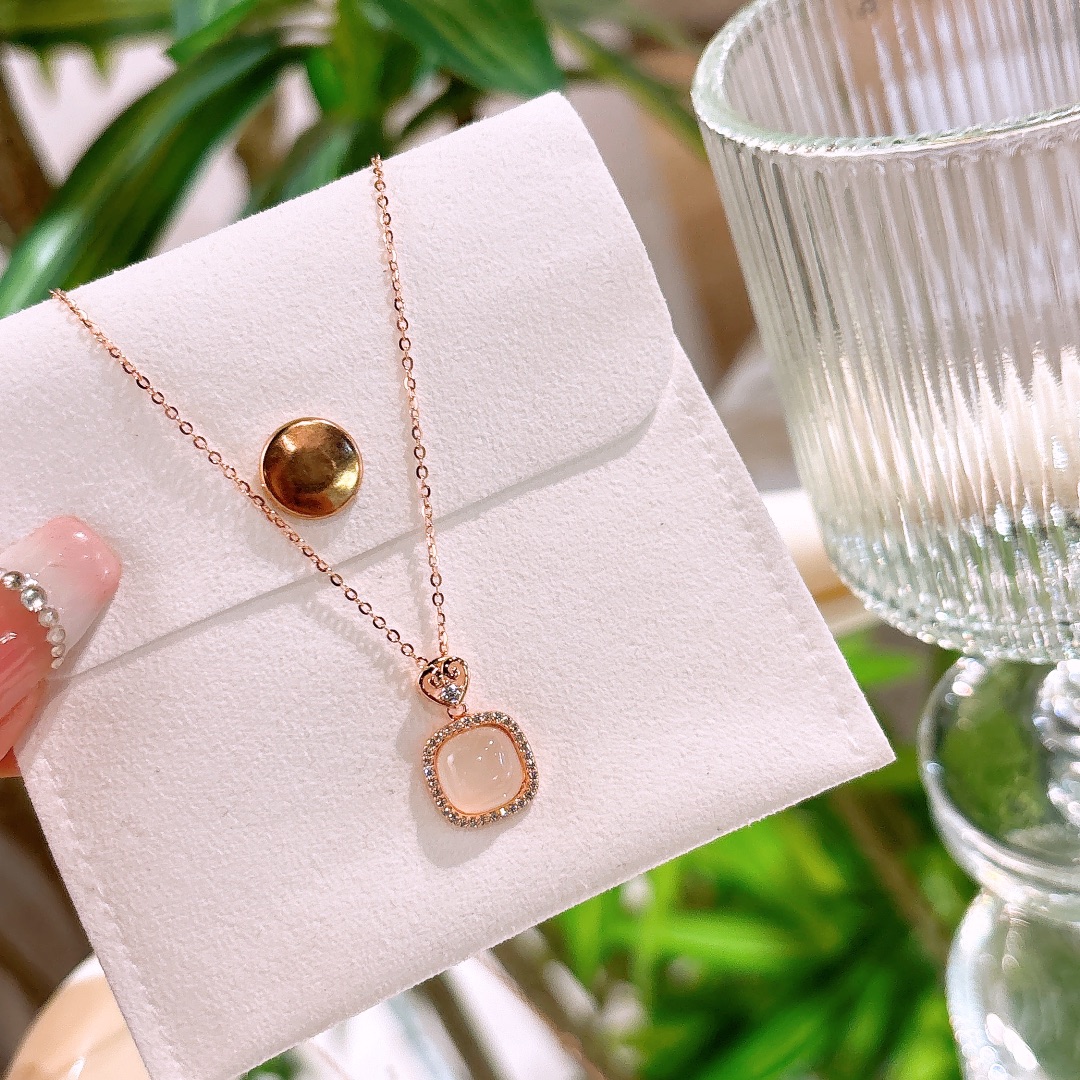 Solid Silver Necklace Cute Mother's Birthday Silver